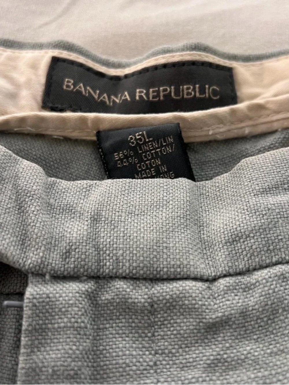 Vintage Banana Republic Men's Light Gray pants